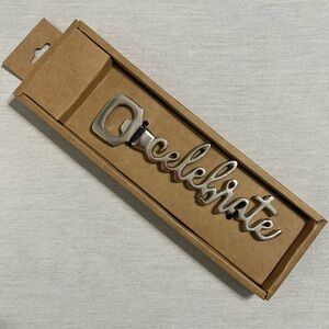 Kirklands Silver Celebrate Bottle Opener